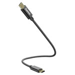 Hama 201604 USB charging cable USB 2.0 USB-C plugs Black 0.20 m