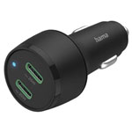 Hama 201632 Car charger 45W 2x USB-C Power Delivery Black