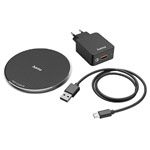 Hama 00201688 Wireless charging pad Black Inductive 2000 mA QI-FC10