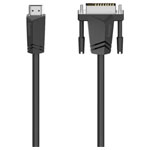 Hama 00205018 HDMI DVI Adapter Cable Black 1.50 m HDMI-A to DVI-D 18+1-pin Plug