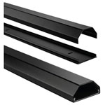 Hama 220987 Trunking Aluminium Black 1100x50x26mm Rigid Office Cable Bundle