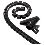 Hama 220998 Spiral cable wrap Plastic Black Flexible 2.5cm x 200cm 1 pc