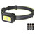 Hama 00228616 LED Headlamp Cob 7 Modes Battery Warning Light Whistle 95G
