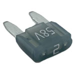 HansorASP-M02 Mini blade-type fuse 2A Grey 1 piece Car Fuse Automotive