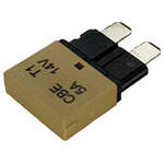 Hansor CBE1-0514 Mini Blade-Type Fuse Circuit Breaker 5A Light Brown