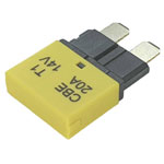 Hansor CBE1-2014 mini blade fuse circuit breaker 20A Yellow 1 piece