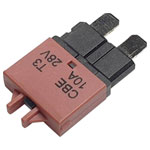 Hansor CBE3 Circuit Breaker Manual Reset 10A Red Automotive Fuse