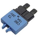 Hansor CBE3 Circuit Breaker 15A Blue Mini Blade Type Manual Reset