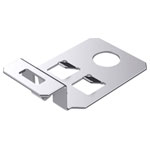 Hebotec 1022-022C HD 5 Clip Cable Clip White Plastic
