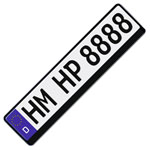 HP Autozubehör 18508 Plate bracket Black Plastic 520mm x 114mm