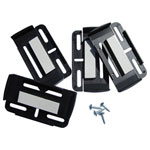 HP Autozubehör 18509 Licence plate holder Simple-Fix Black Plastic Exterior