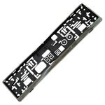 HP Autozubehör 18514 Licence plate holder St. Steel Plastic Black 13.5x53x1.5cm