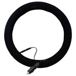 HP Autozubehör 19720 Steering wheel cover Black Ø 38 cm Car Styling Interior