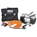 HP 21262 Compressor Two cylinders Analogue manometer Storage bag 7 bar