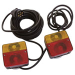 HP 25522 Trailer lighting set 7-pin 12V incl magnetic fastener mount