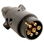 HP Autozubehör 28254 Trailer connector 7-pin socket plug Plastic Black