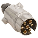 HP Autozubehör 28430 Trailer connector 7-pin socket plug Aluminium