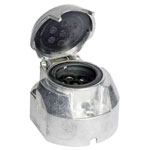 HP Autozubehör 28431 Trailer socket 7-pin aluminium push-fit systems