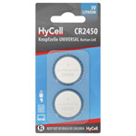 Hycell 1516-0250 Hycell Cr2450 Button Cell 3V Lithium Non-Rechargeable 1Pc
