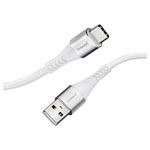 Intenso 7901102 USB cable USB 2.0 USB-A to USB-C 1.50m White Fabric sleeve
