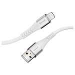 Intenso 7902102 USB cable USB 2.0 USB-A Lightning 1.50 m White Fabric sleeve