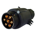 IWH  010206 Trailer connector 7-pin socket-plug plastic push-fit system