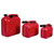 IWH 087695 Fuel Can 10L Petrol Red Durable Plastic Construction