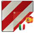 IWH 97605 IWH 97605 Warning Sign 2In1 Spain Italy Red White 50X50Cm Elastic St