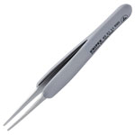 Knipex 92 21 11 ESD Precision tweezers Pointed 123 mm Black Stainless Steel