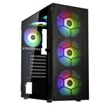 Kolink Observatory HF Mesh Midi tower PC casing Black 2 built-in LED fans