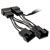 Kolink PGW-AC-KOL-049 PC fan Y cable 4-pin Black 0.35 m