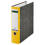 Leitz 10805015 Leitz Folder 1080 A4 80 mm Yellow Paste Paper 2 Brackets