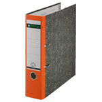 Leitz 10805045 Folder A4 80 mm Spine Orange Paste Paper 2 Brackets