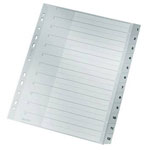 Leitz 12820000 Leitz 1282 Index A4 Oversized 1-12 Grey Polypropylene Dividers
