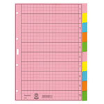 Leitz 43400000 Index A4 Blank Flax Multicolour 10 Dividers Filing