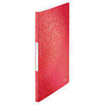 Leitz 46310026 Clear pocket folder A4 20 sleeves Red Plastic Wallet