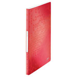 Leitz 46320026 Clear pocket folder A4 40 sleeves Red Plastic Wallets