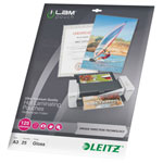 Leitz 7489 Laminate sheet A3 125 micron glossy 25 pcs pack