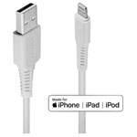 LINDY 31328 USB cable USB-A to Lightning 3m White
