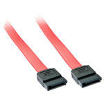 LINDY 33323 SATA Cable Red 0.20 m Two 7-pin SATA plugs