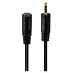 LINDY 35698 Jack Audio Adapter 2.5 mm Plug to 3.5 mm Socket Black