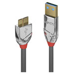 LINDY 36656 USB cable Grey USB 3.2 Gen 1 USB-A to Micro-B 0.50 m