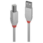 LINDY 36685 USB 2.0 cable USB-A to USB-B plug 5.00 m Grey