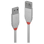 LINDY 36711 USB cable USB-A plug to socket Grey 0.50m USB 2.0