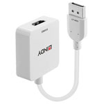 LINDY 38303 HDMI Displayport Converter White 9.5cm 1X HDMI Socket 1X Dp Plug