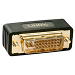 LINDY 41099 DVI Adapter Black 1X DVI Plug 29-Pin To 1X DVI Socket 29-Pin