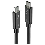 LINDY 41555 USB cable USB 3.2 Gen 1 USB-C plug to USB-C plug 0.50 m Black