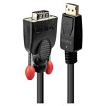 LINDY 41943 Cable VGA 9-pin to DisplayPort Black 3.00 m