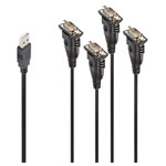 LINDY 42675 USB cable USB-A plug VGA 9-pin plug 0.94 m Black