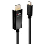 LINDY 43291 Cable USB-C to HDMI Black 1m 4K UHD